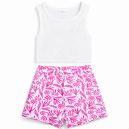 Комплект топ лапша, шорты пике 7041900101