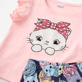 Комплект футболка кулирка, велосипедки кулирка лайкра  7139100109