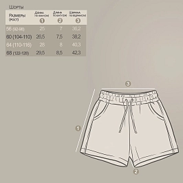 Шорты футер 2х нитка петля 1878320124