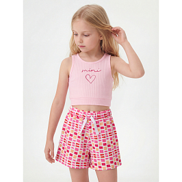 Комплект  топ лапша, шорты кулирка 7626900110