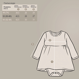 Боди-платье интерлок 1130200702