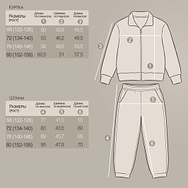 Костюм футер 2х нитка петля 8863320102