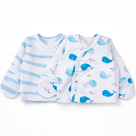 Комплект распашонок  2 шт интерлок 1204202502