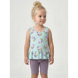 Комплект топ кулирка , велосипедки кулирка с лайкрой 7072100301