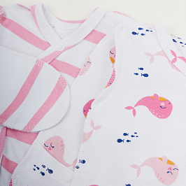 Комплект распашонок  2 шт интерлок 1204202503