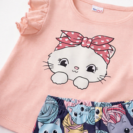 Комплект футболка кулирка, велосипедки кулирка лайкра  7139100103