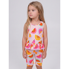 Комплект топ кулирка, велосипедки кулирка с лайкрой 7072100401