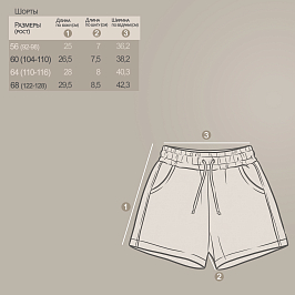 Шорты футер 2х нитка петля 1878320111