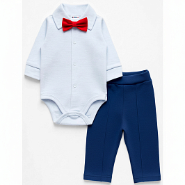 Комплект боди кулирка, штаны интерлок 6085900108