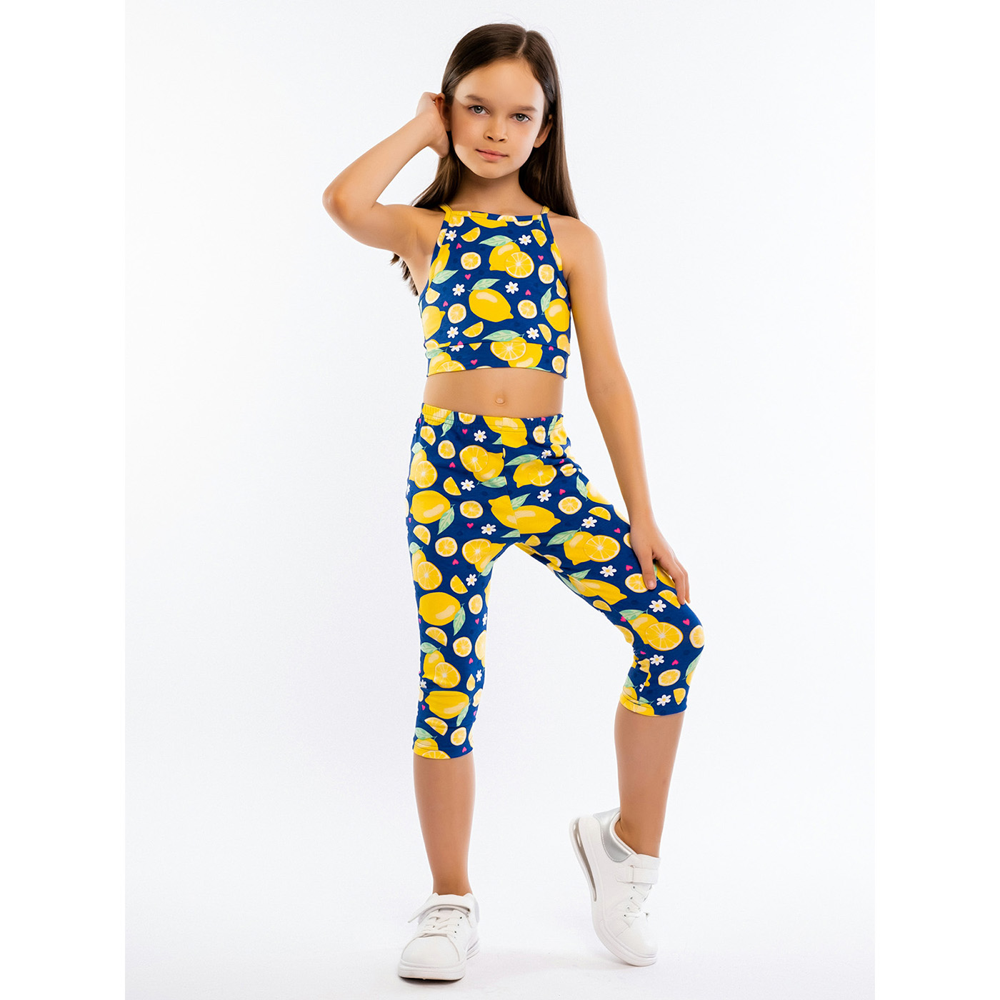 Комплект лосины 3/4 кулирка лайкра 7612104603 Комплект лосины 3/4 кулирка лайкра 7612104603