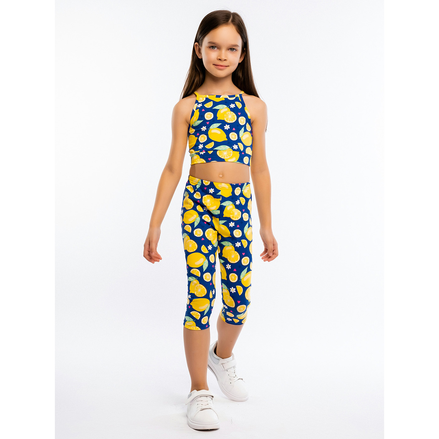 Комплект лосины 3/4 кулирка лайкра 7612104603 Комплект лосины 3/4 кулирка лайкра 7612104603