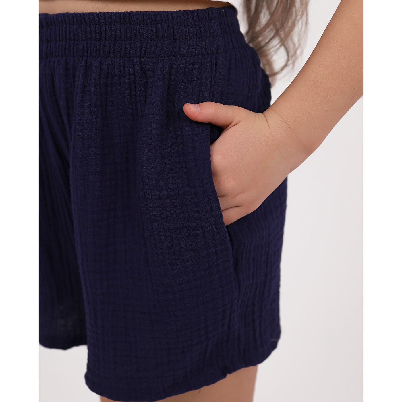 Комплект  топ кулирка, шорты муслин 7015900105 Комплект  топ кулирка, шорты муслин 7015900105