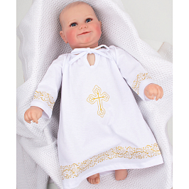Сорочка крестильная кулирка 12811001