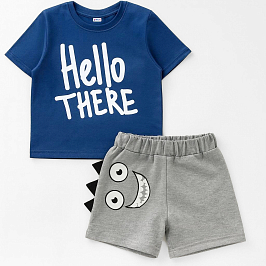 Комплект футболка кулирка, шорты интерлок 7360900302