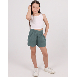 Комплект топ кулирка, шорты муслин 7015900107